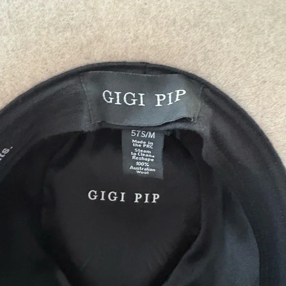 GIGI PIP Monroe Rancher Fedora, Oatmeal/Cream Women’s 100% Wool Hat - Picture 4 of 4